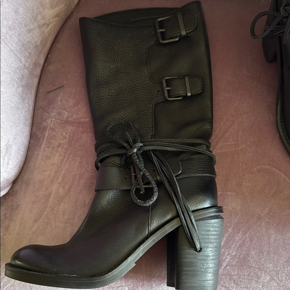 Vince  camuto Black Leather Women's Boots